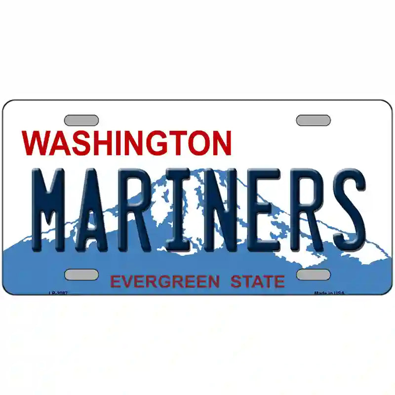 LLP-2087 24 x 12 in. Mariners Washington State Metal Novelty License Plate