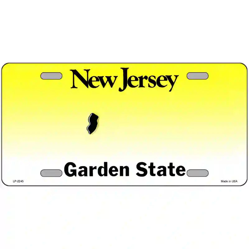 LLP-2245 24 x 12 in.   Jersey Novelty State Blank Metal License Plate