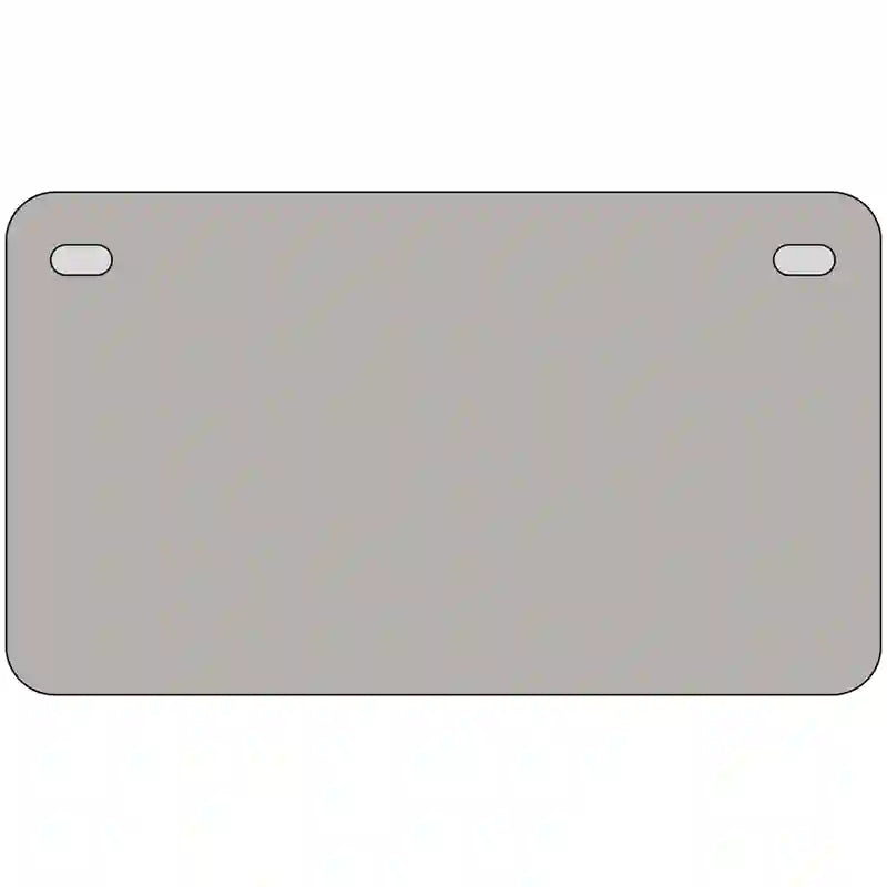 LLP-2370 7 x 4 in. Gray Solid Metal Novelty License Plate