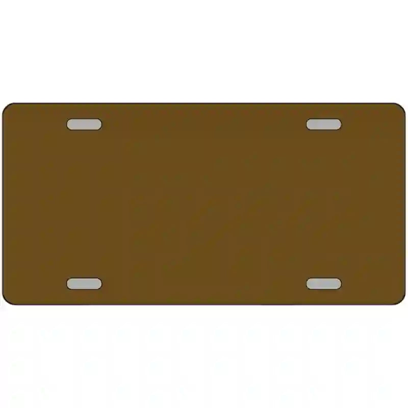 LLP-4604 24 x 12 in. Brown Solid Metal Novelty License Plate