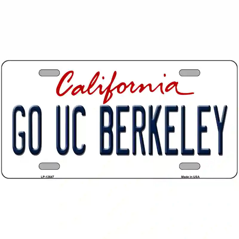 LLP-12647 24 x 12 in. Go UC Berkeley Novelty Metal License Plate