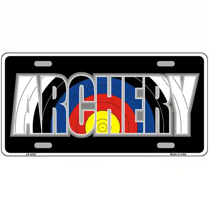 LLP-4787 24 x 12 in. Archery Metal Novelty License Plate