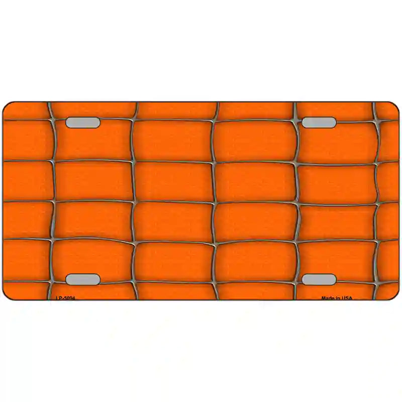 LLP-5094 24 x 12 in. Web Orange Metal Novelty License Plate