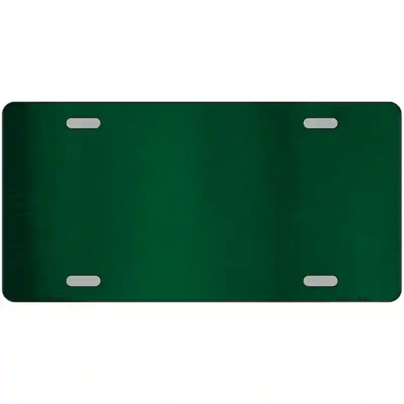 LLPC-1001 24 x 12 in. Green Metallic Solid Metal Novelty License Plate