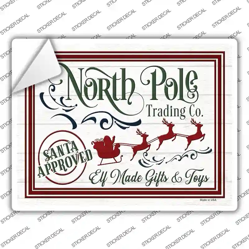 P-3892s-XL North Pole Trading Co Novelty Rectangle Sticker Decal - Extra Large
