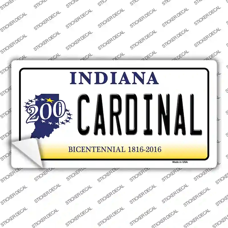 LP-6371s-L Cardinal Indiana Novelty Sticker Decal - Large
