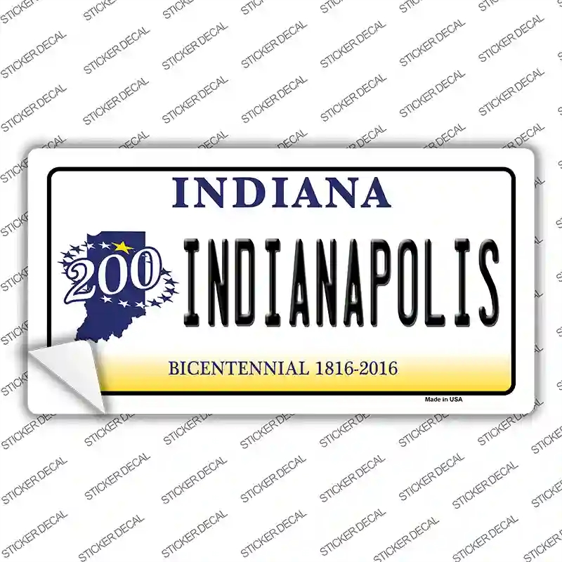 LP-6377s-XL Indianapolis Indiana Novelty Sticker Decal - Extra Large