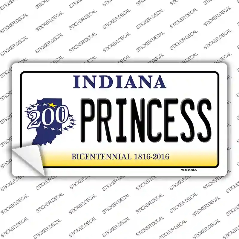 LP-6393s-S Princess Indiana Novelty Sticker Decal - Small