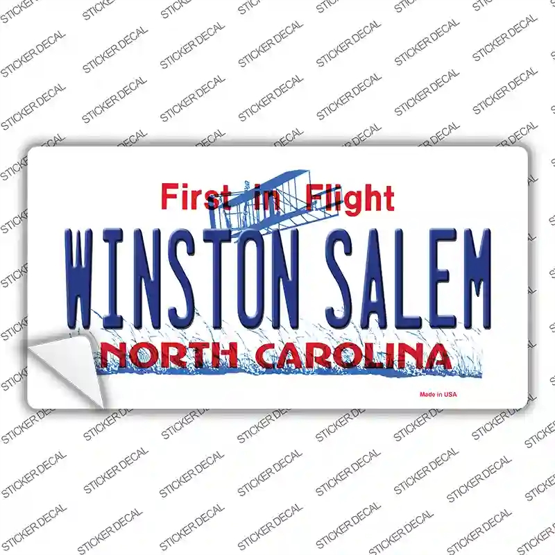 LP-6476s-L Winston Salem North Carolina Novelty Sticker Decal - Large