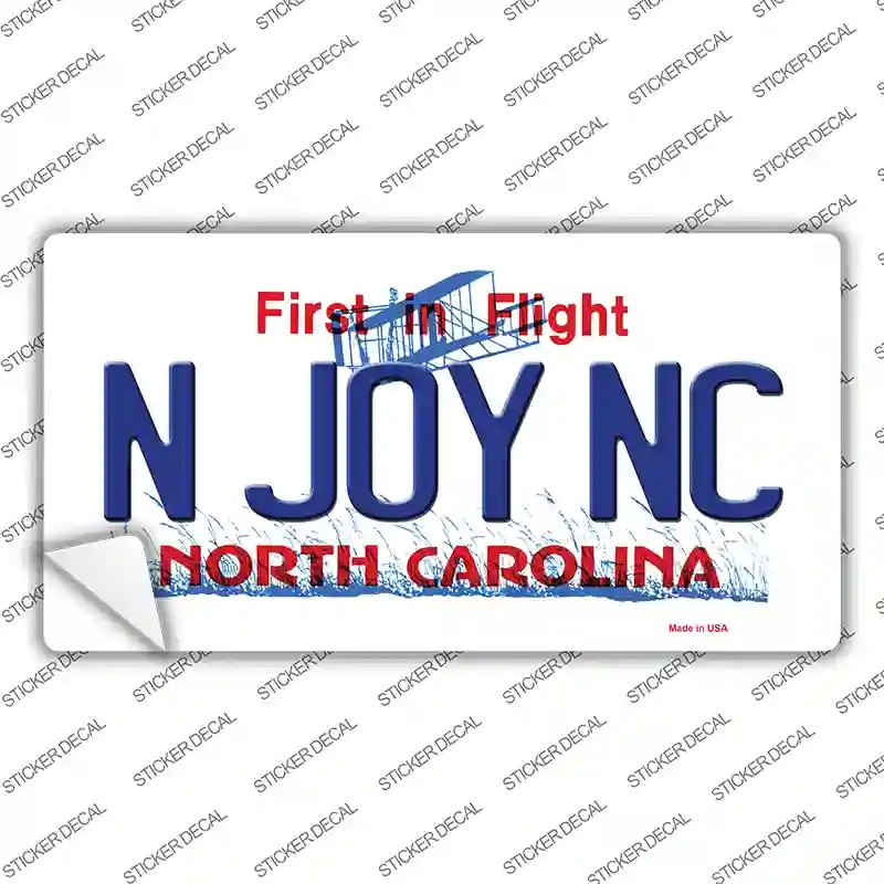 LP-6483s-S N Joy North Carolina Novelty Sticker Decal - Small