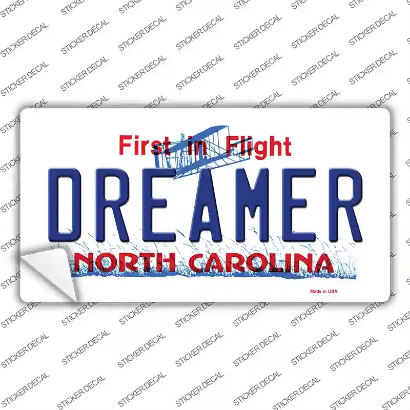 LP-6495s-S Dreamer North Carolina Novelty Sticker Decal - Small