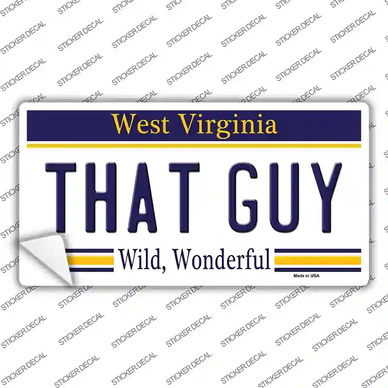 LP-6524s-L That Guy West Virginia Novelty Sticker Decal - Large