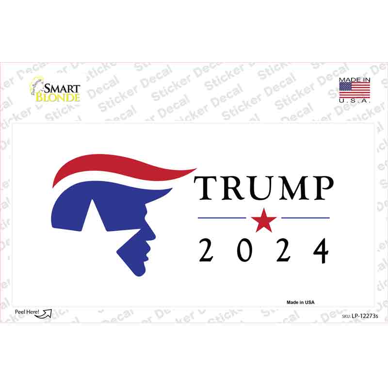 LP-12273s-M Trump Hair 2020 Novelty Sticker Decal - Medium