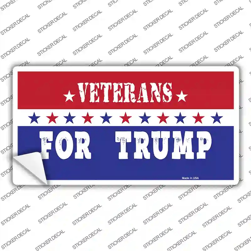 LP-12275s-L Veterans for Trump Novelty Sticker Decal - Large