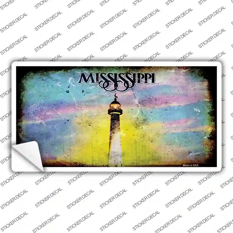 LP-8141s-S Mississippi State Rusty Novelty Sticker Decal - Small