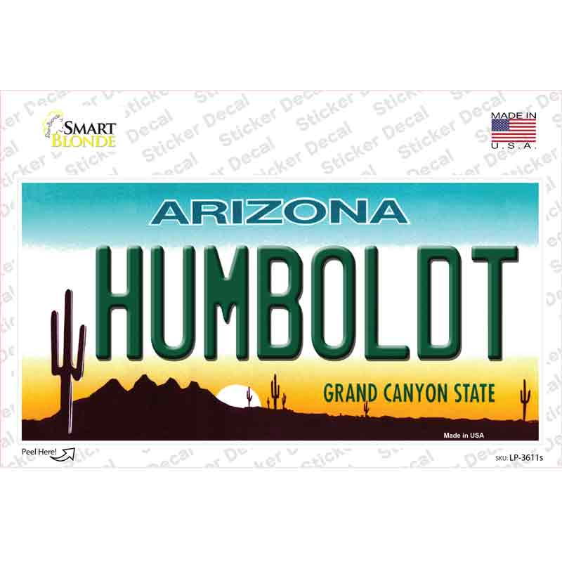 LP-3611s-M Humboldt Arizona Novelty Sticker Decal - Medium
