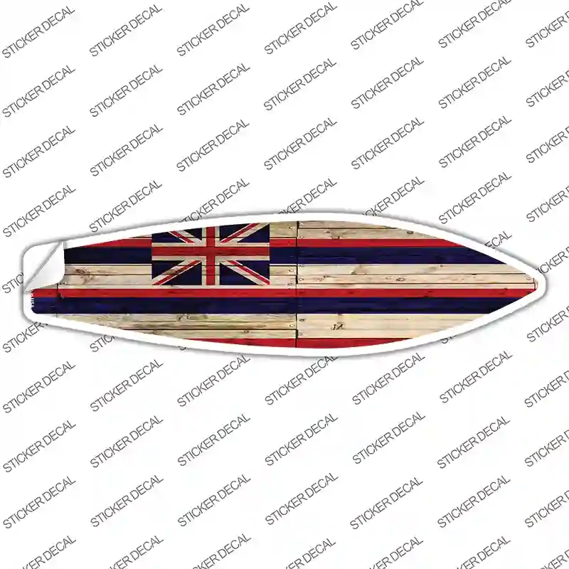 SB-110s-XL Hawaii State Flag Novelty Surfboard Sticker Decal - Extra Large