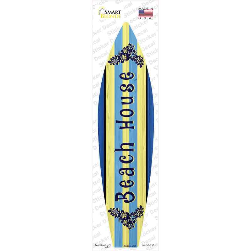 SB-156s-M Beach House Novelty Surfboard Sticker Decal - Medium