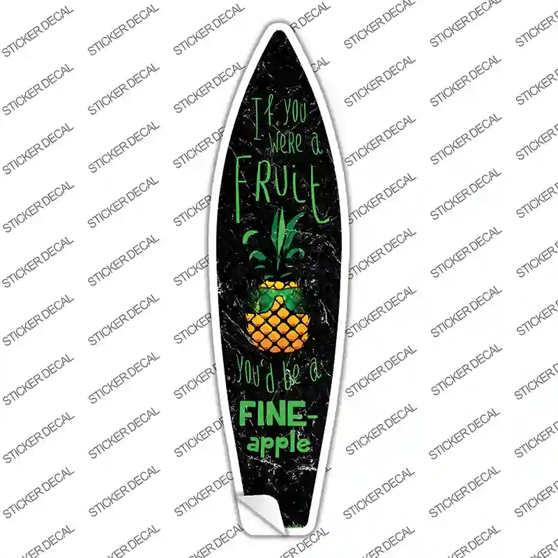 SB-180s-XL Be A Fine-Apple Novelty Surfboard Sticker Decal - Extra Large