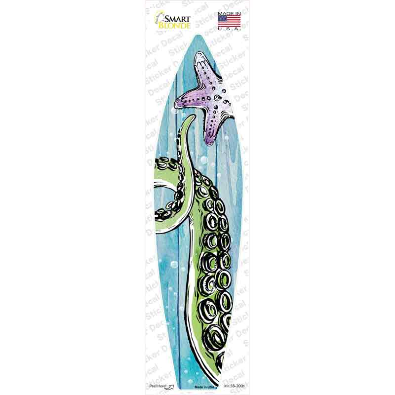 SB-200s-M Octopus Tentacle & Starfish Novelty Surfboard Sticker Decal - Medium