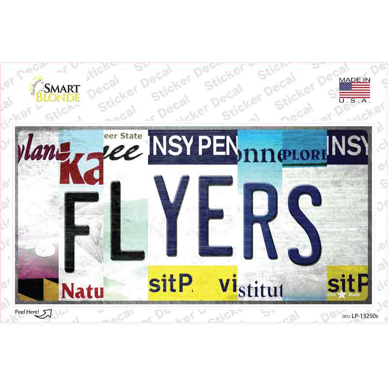 LP-13250s-M Flyers Strip Art Novelty Sticker Decal - Medium
