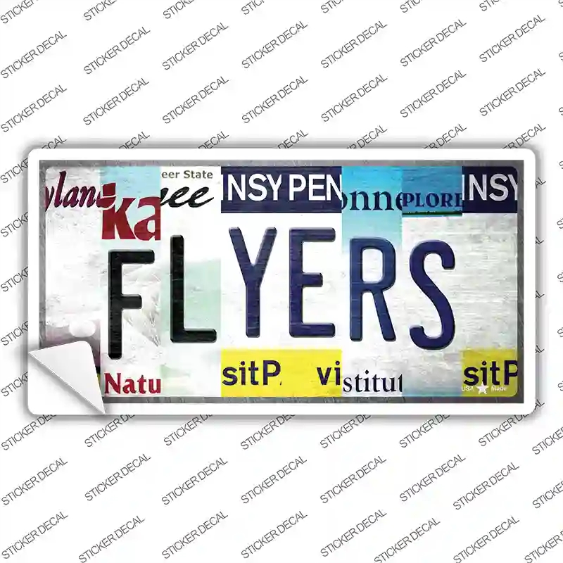 LP-13250s-S Flyers Strip Art Novelty Sticker Decal - Small