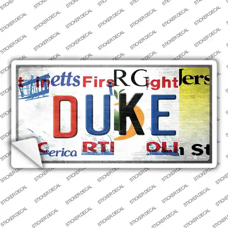 LP-13276s-S Duke Strip Art Novelty Sticker Decal - Small