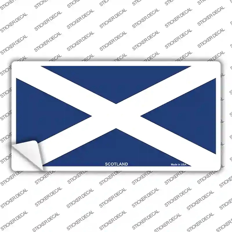 LP-4136s-S Scotland Flag Novelty Sticker Decal - Small