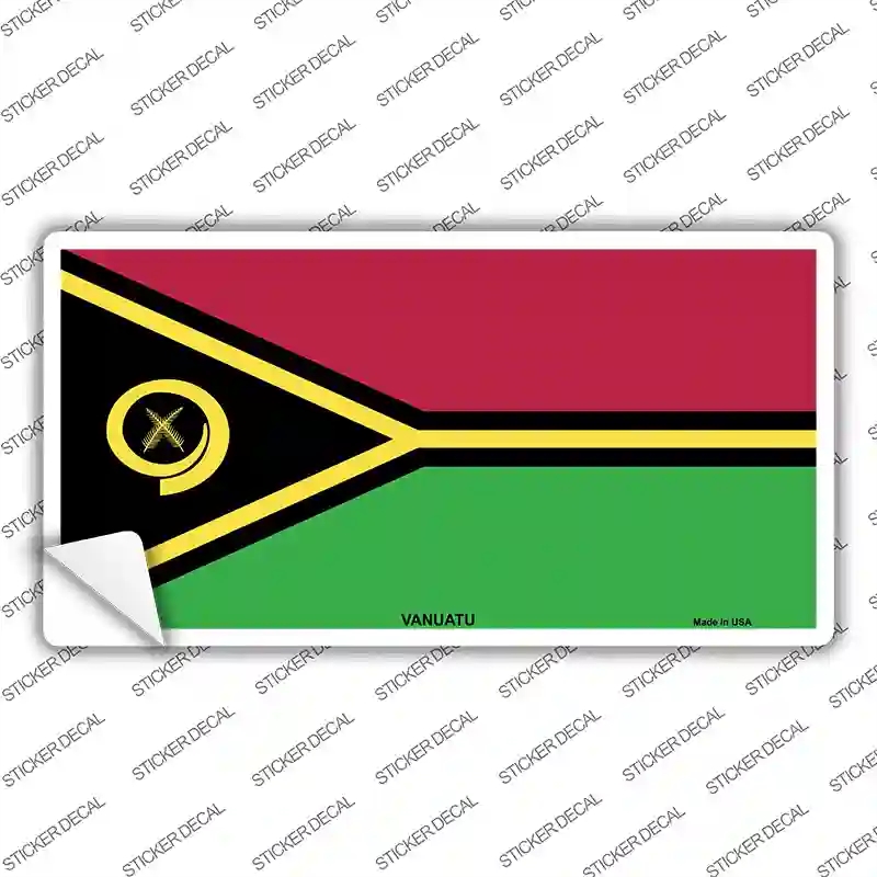 LP-4173s-XL Vanuatu Flag Novelty Sticker Decal - Extra Large