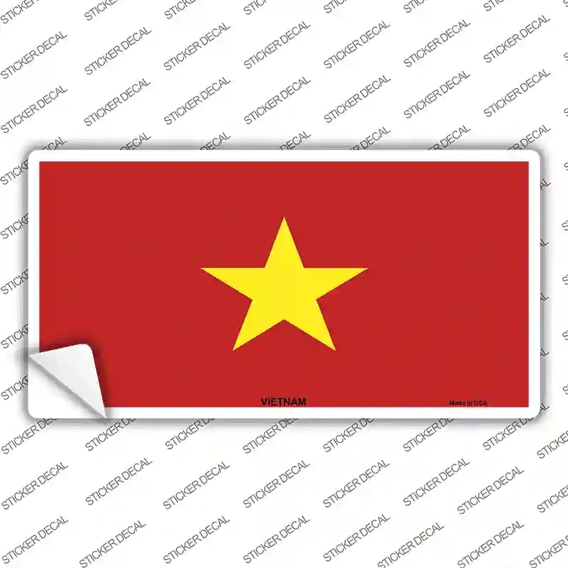 LP-4175s-S Vietnam Flag Novelty Sticker Decal - Small
