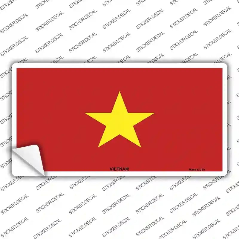 LP-4175s-XL Vietnam Flag Novelty Sticker Decal - Extra Large