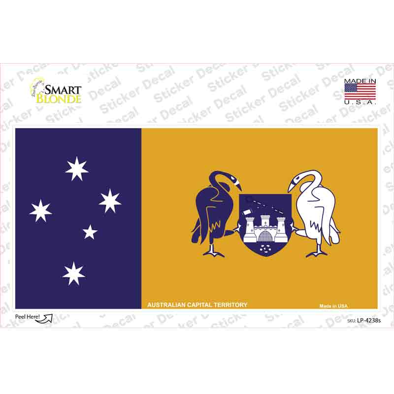 LP-4238s-M Australia Capital Territory Novelty Sticker Decal - Medium