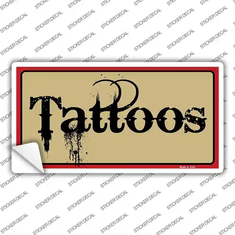 LP-4269s-S Tattoos Novelty Sticker Decal - Small