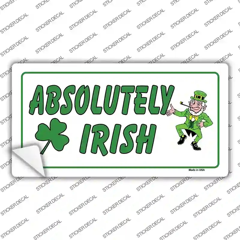 LP-437s-S Absolutely Irish Novelty Sticker Decal - Small