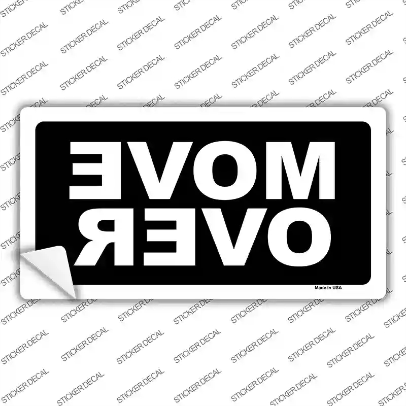 LP-4613s-S Move Over Black Novelty Sticker Decal - Small
