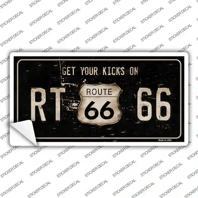 LP-4671s-S Route 66 Get Your Kicks Novelty Sticker Decal - Small