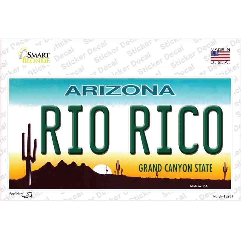 LP-1523s-M Rio Rico Arizona Novelty Sticker Decal - Medium