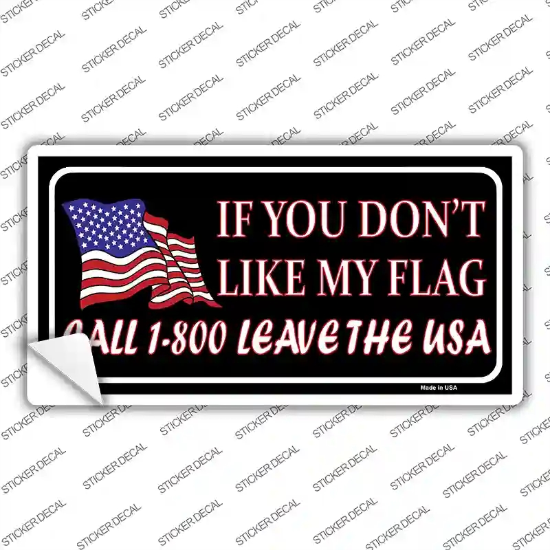 LP-1533s-S 1 800 Leave the USA Novelty Sticker Decal - Small
