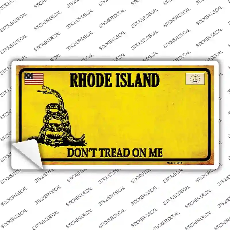 LP-8871s-L Rhode Island Dont Tread on Me Novelty Sticker Decal - Large