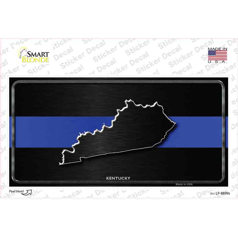LP-8899s-M Kentucky Thin Blue Line Novelty Sticker Decal - Medium