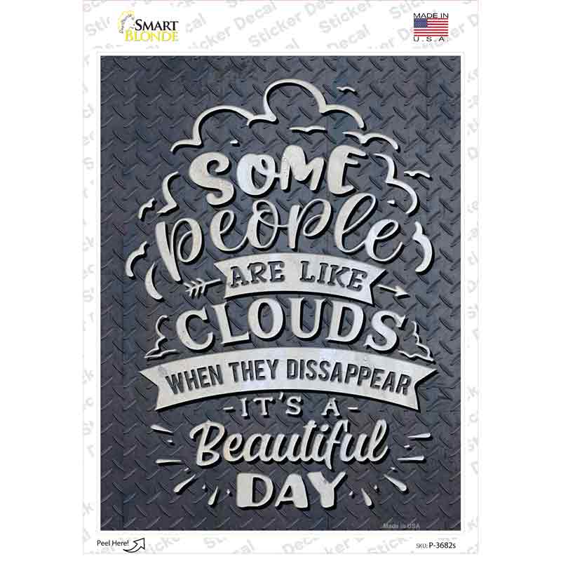 P-3682s-M When They Disappear Beautiful Novelty Rectangle Sticker Decal - Medium