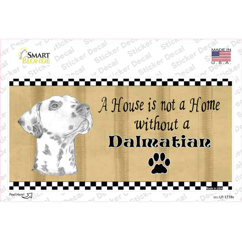 LP-1718s-M Pencil Sketch Dalmatian Novelty Sticker Decal - Medium