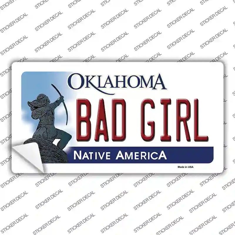 LP-6228s-S Bad Girl Oklahoma Novelty Sticker Decal - Small