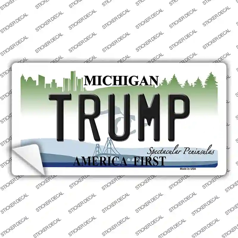 LP-8219s-S Trump Michigan Novelty Sticker Decal - Small