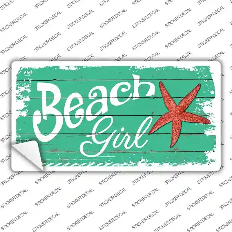 LP-8394s-L Beach Girl Novelty Sticker Decal - Large