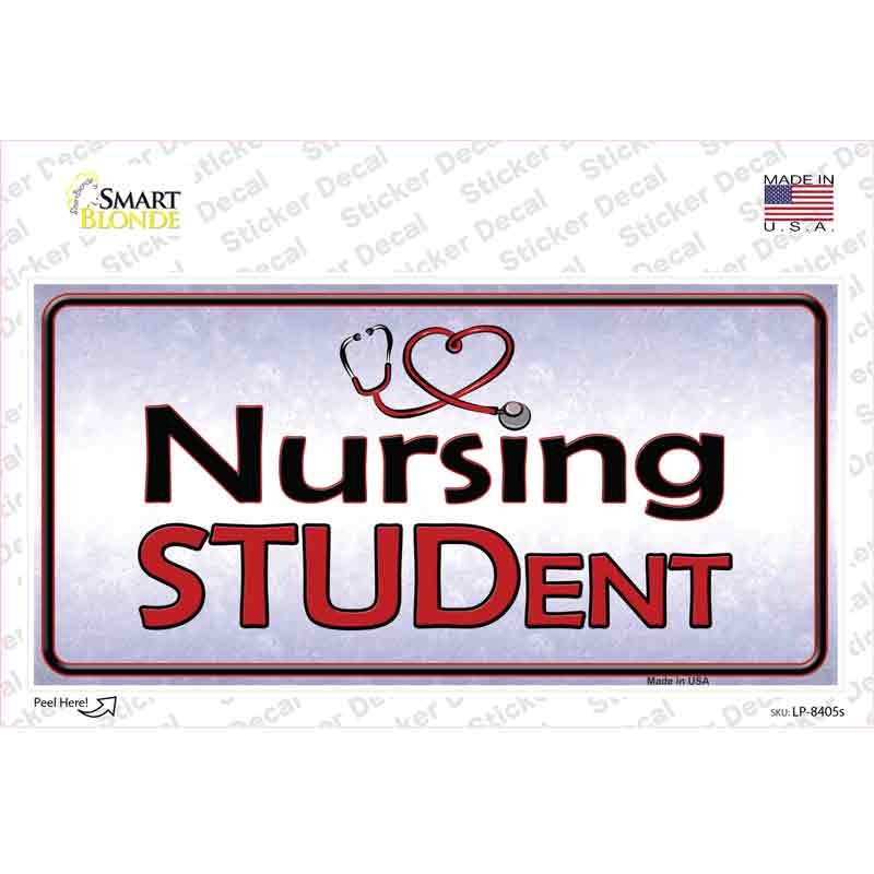 LP-8405s-M Nursing Student Novelty Sticker Decal - Medium