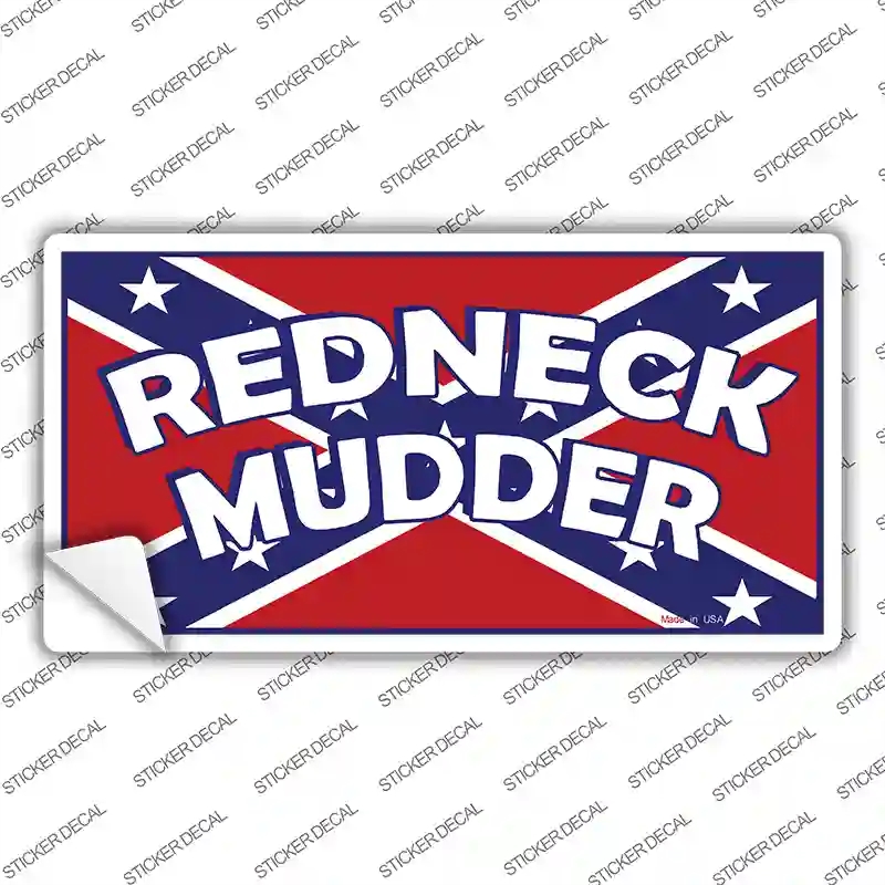 LP-842s-S Redneck Mudder Novelty Sticker Decal - Small