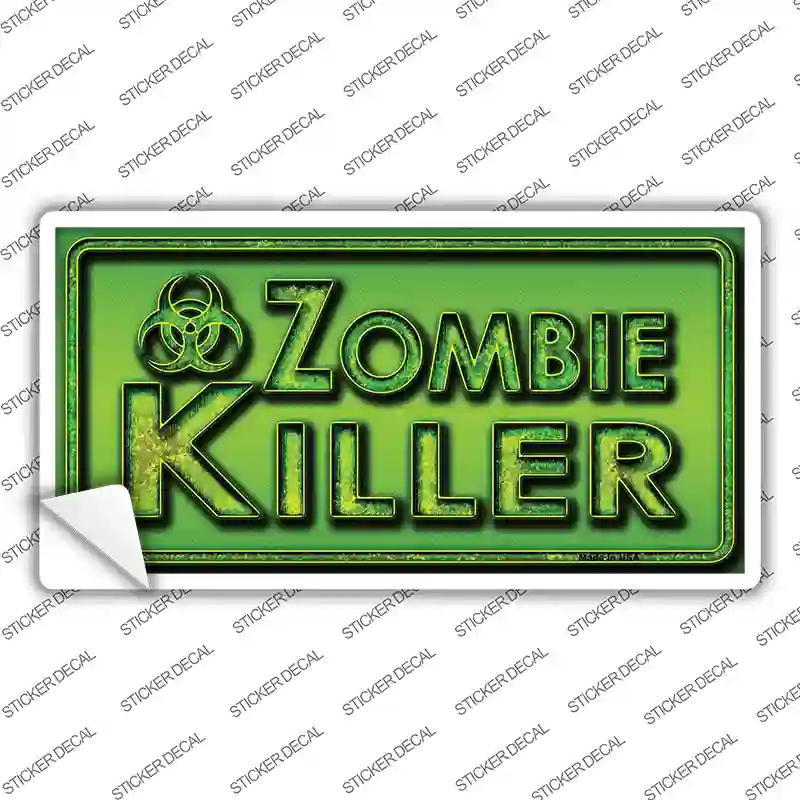 LP-8555s-S Zombie Killer Novelty Sticker Decal - Small