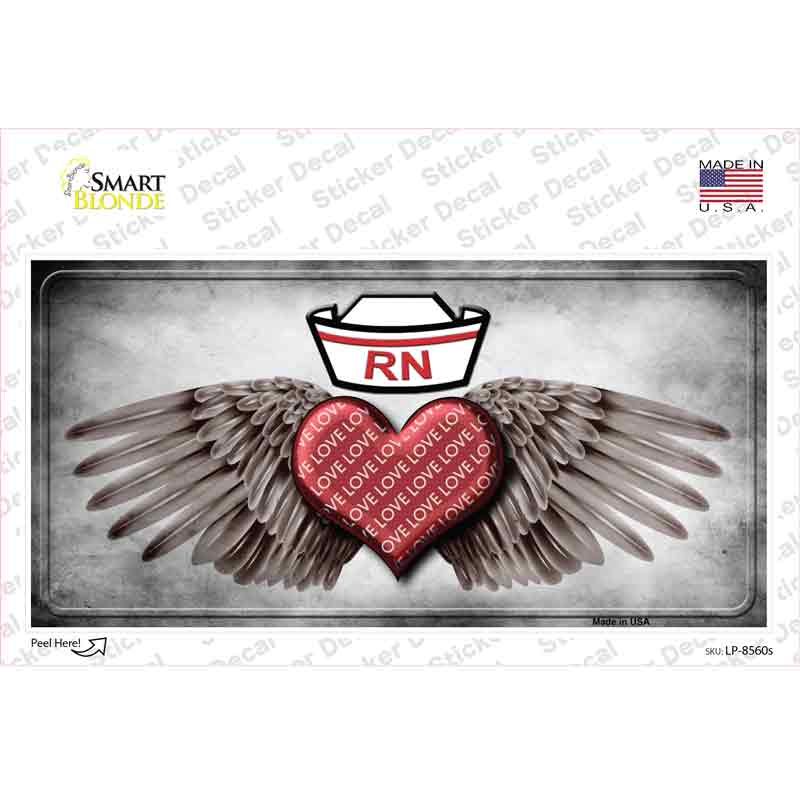 LP-8560s-M Love RN Novelty Sticker Decal - Medium