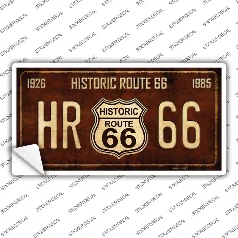 LP-8569s-L Historic Route 66 Vine Novelty Sticker Decal - Large